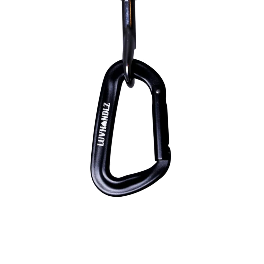LUVHANDLZ Heavy-Duty Locking Carabiner – Black