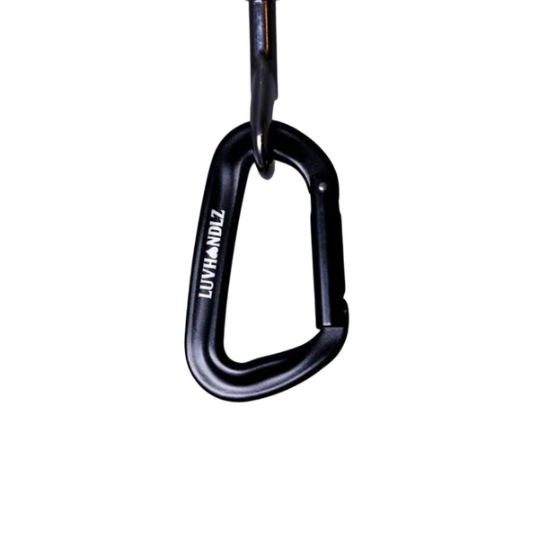 LUVHANDLZ Heavy-Duty Locking Carabiner – Black