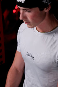 LUVHANDLZ Compression Tee - Light Gray