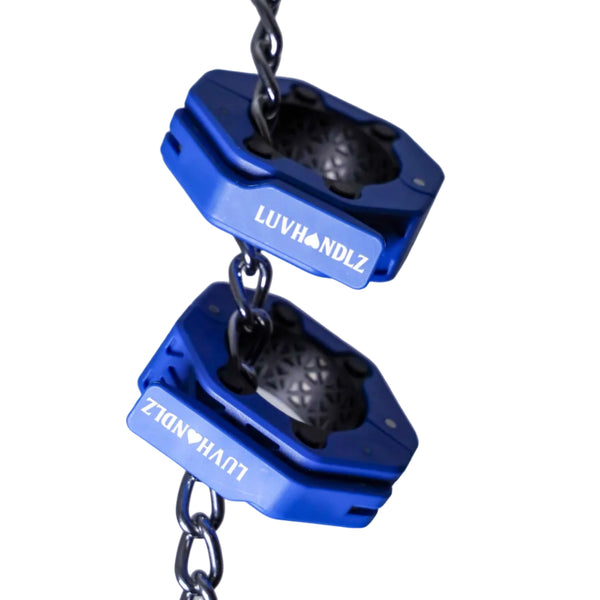 LUVHANDLZ Magnetic Pro Lock Barbell Collars – Blue (Pair)