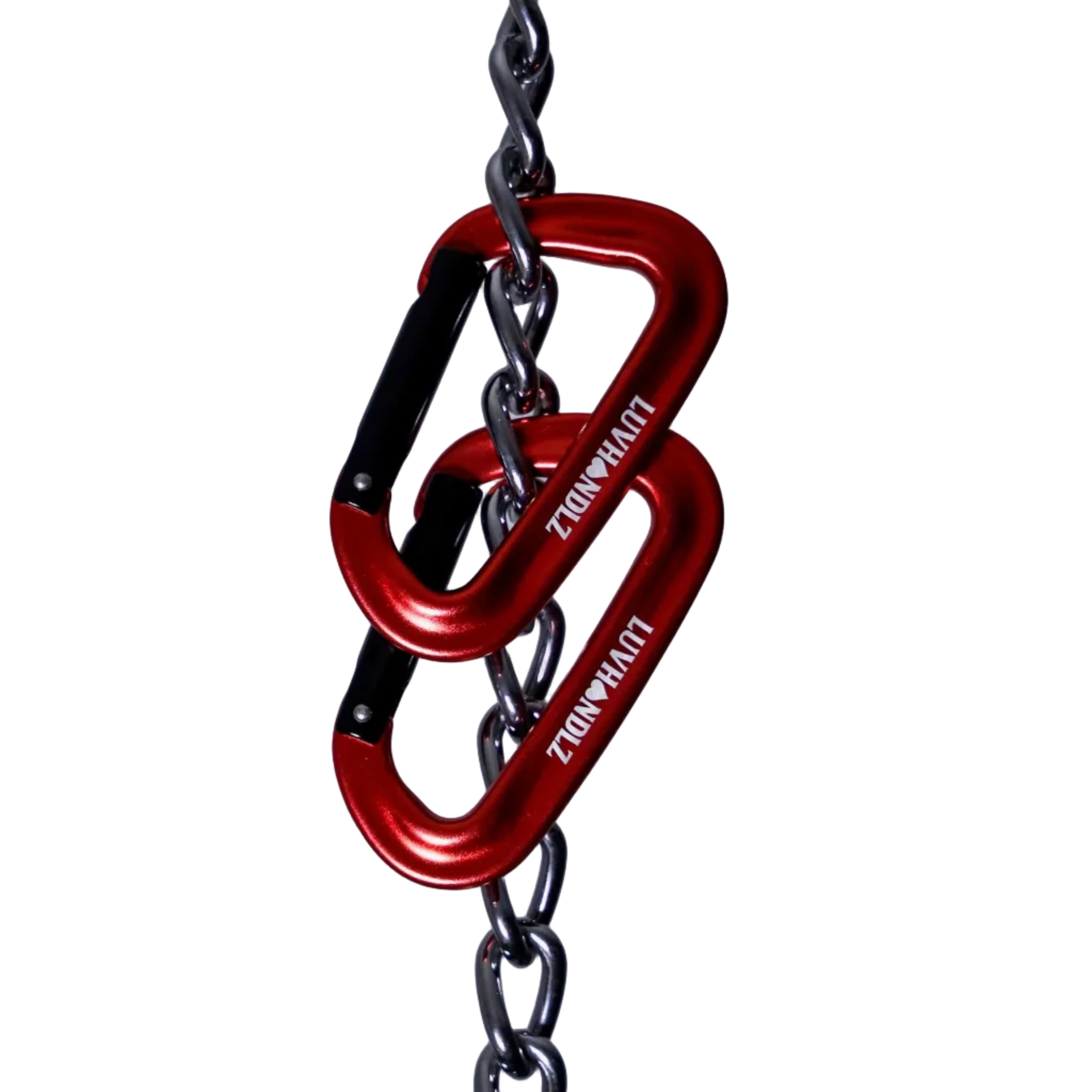 LUVHANDLZ Heavy-Duty Locking Carabiner – Red