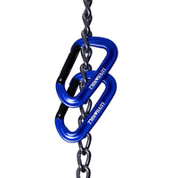 LUVHANDLZ Heavy-Duty Locking Carabiner – Blue