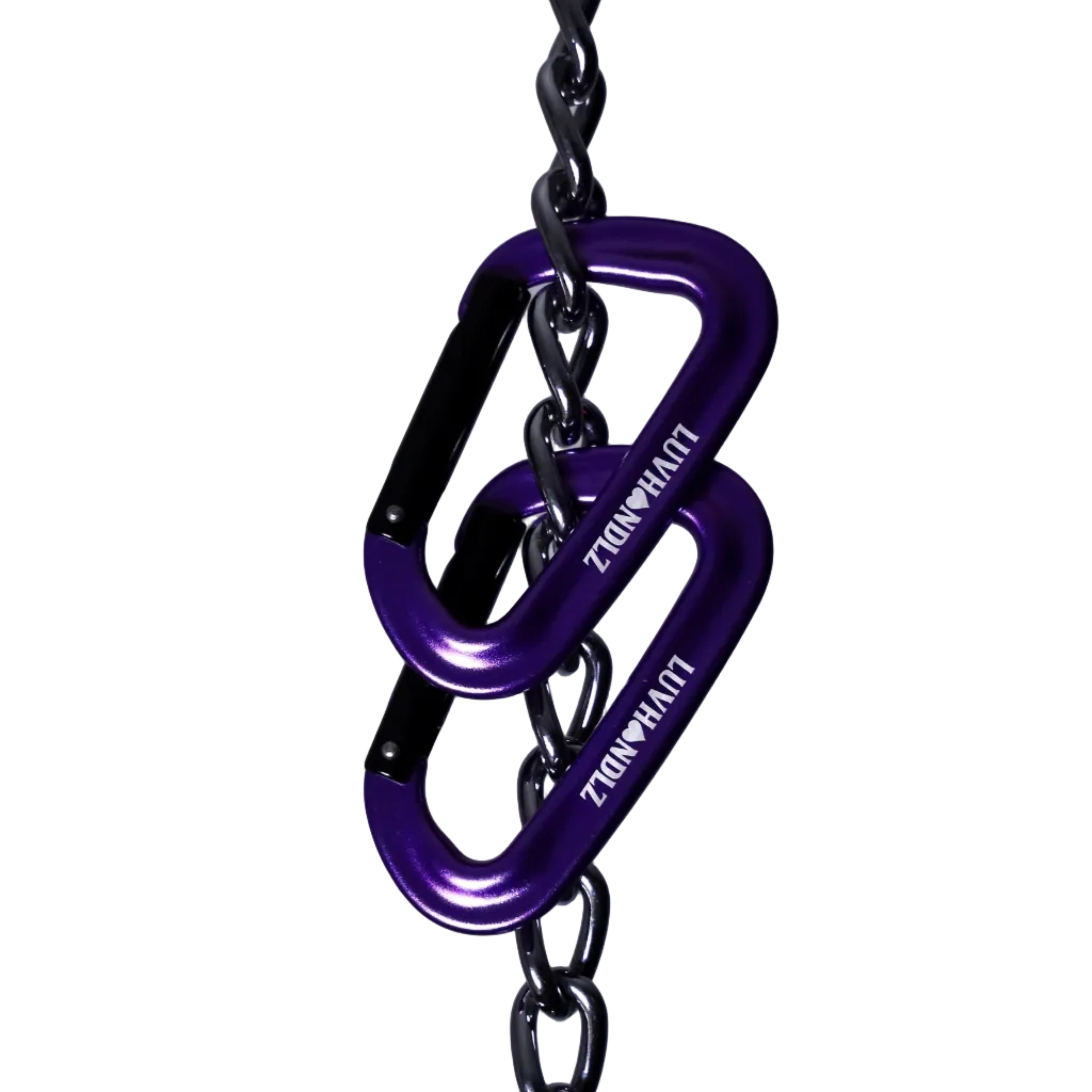 LUVHANDLZ Heavy-Duty Locking Carabiner – Purple